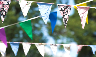 Colourful bunting